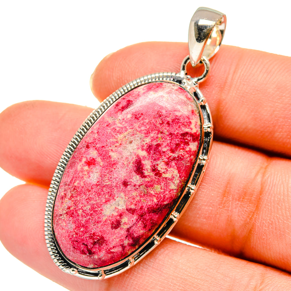 Thulite Pendants handcrafted by Anasilvercos - PD11552