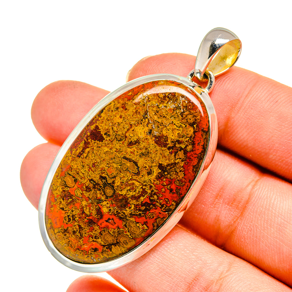 Moroccan Agate Pendants handcrafted by Anasilvercos - PD11564