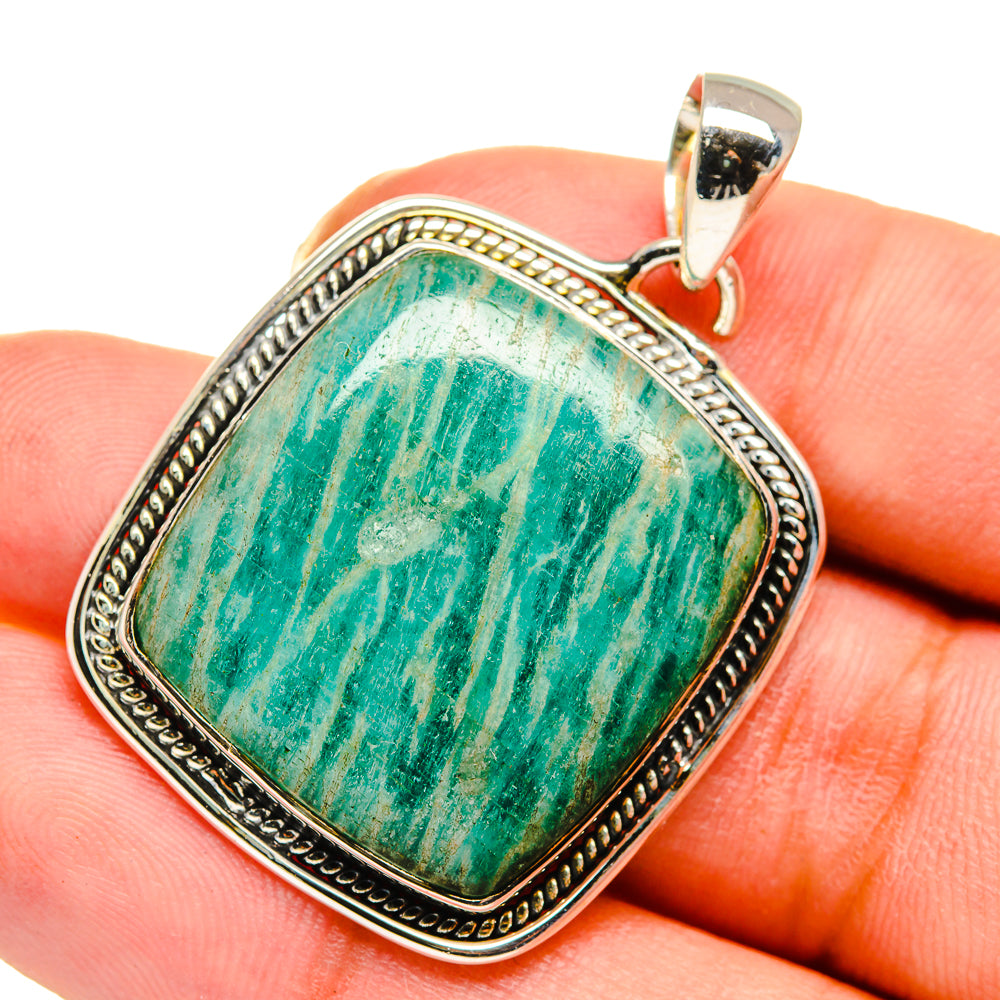 Amazonite Pendants handcrafted by Anasilvercos - PD11567
