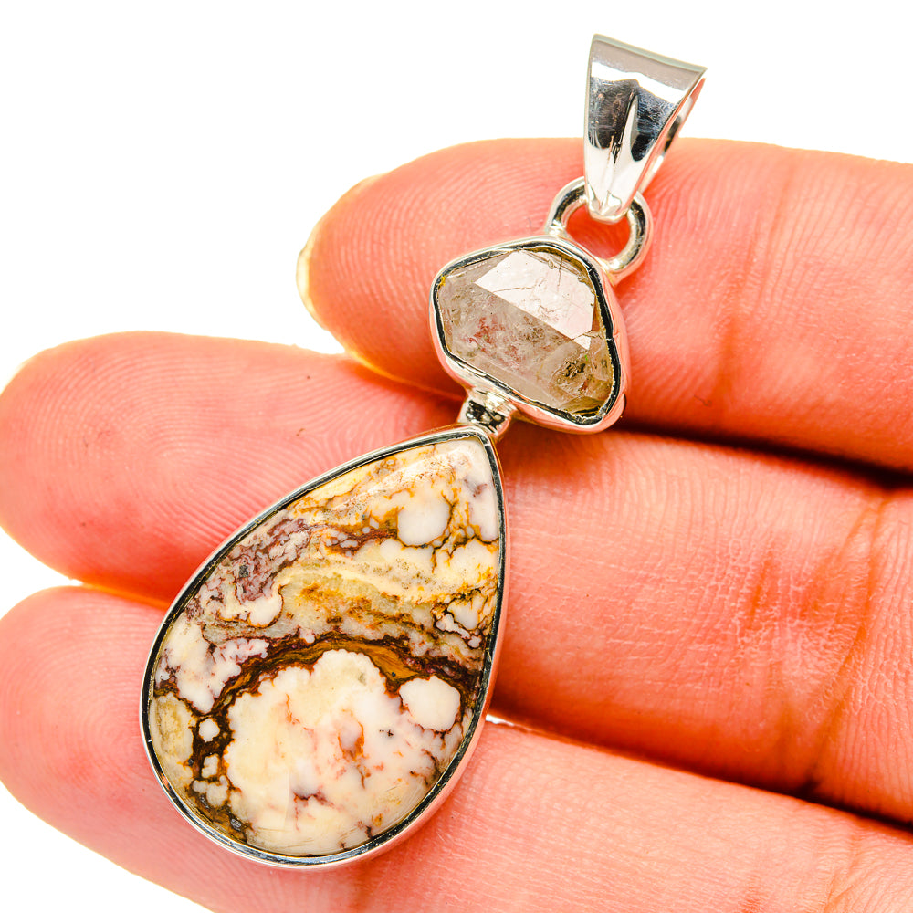 Peanut Wood Jasper Pendants handcrafted by Anasilvercos - PD11572