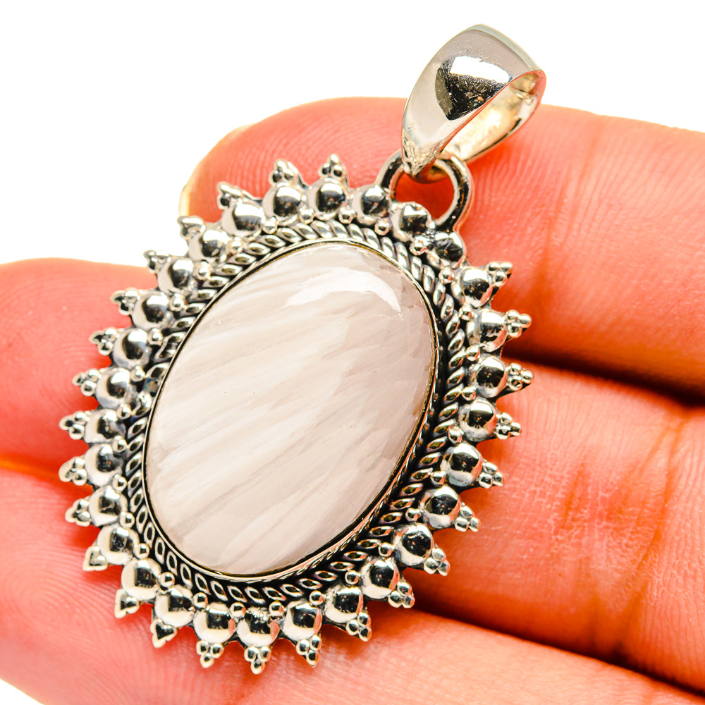 Rainbow Moonstone Pendants handcrafted by Anasilvercos - PD11577