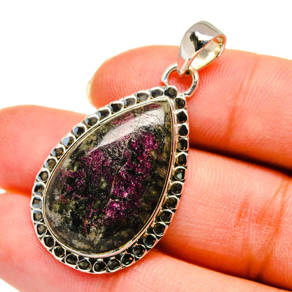 Russian Eudialyte Pendants handcrafted by Anasilvercos - PD11592