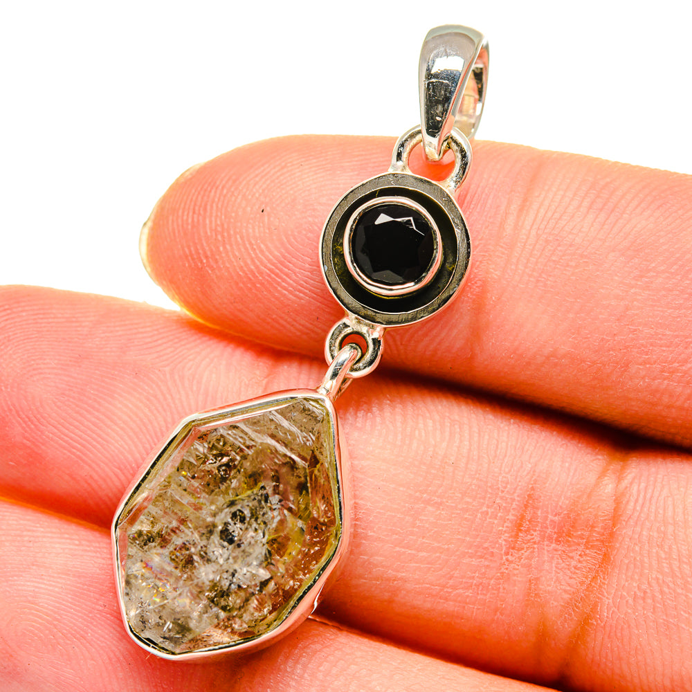 Herkimer Diamond Pendants handcrafted by Anasilvercos - PD11608