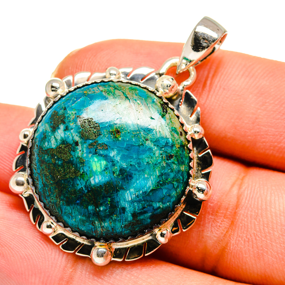 Chrysocolla Pendants handcrafted by Anasilvercos - PD11614