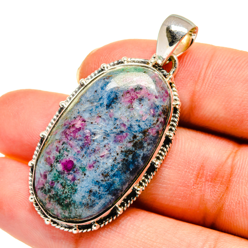 Ruby Fuchsite Pendants handcrafted by Anasilvercos - PD11616