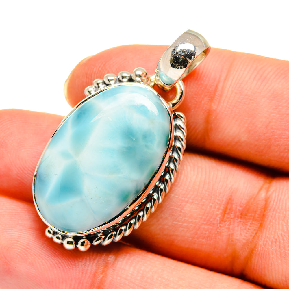 Larimar Pendants handcrafted by Anasilvercos - PD11623
