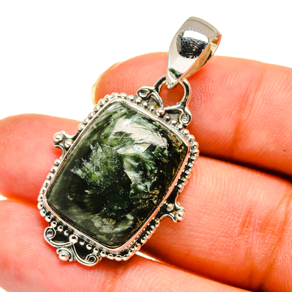 Seraphinite Pendants handcrafted by Anasilvercos - PD11633