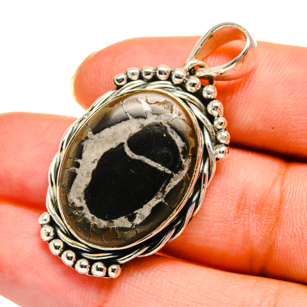 Septarian Geode Pendants handcrafted by Anasilvercos - PD11635