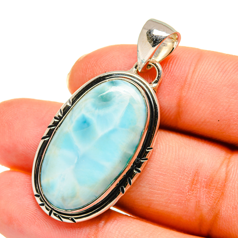 Larimar Pendants handcrafted by Anasilvercos - PD11636