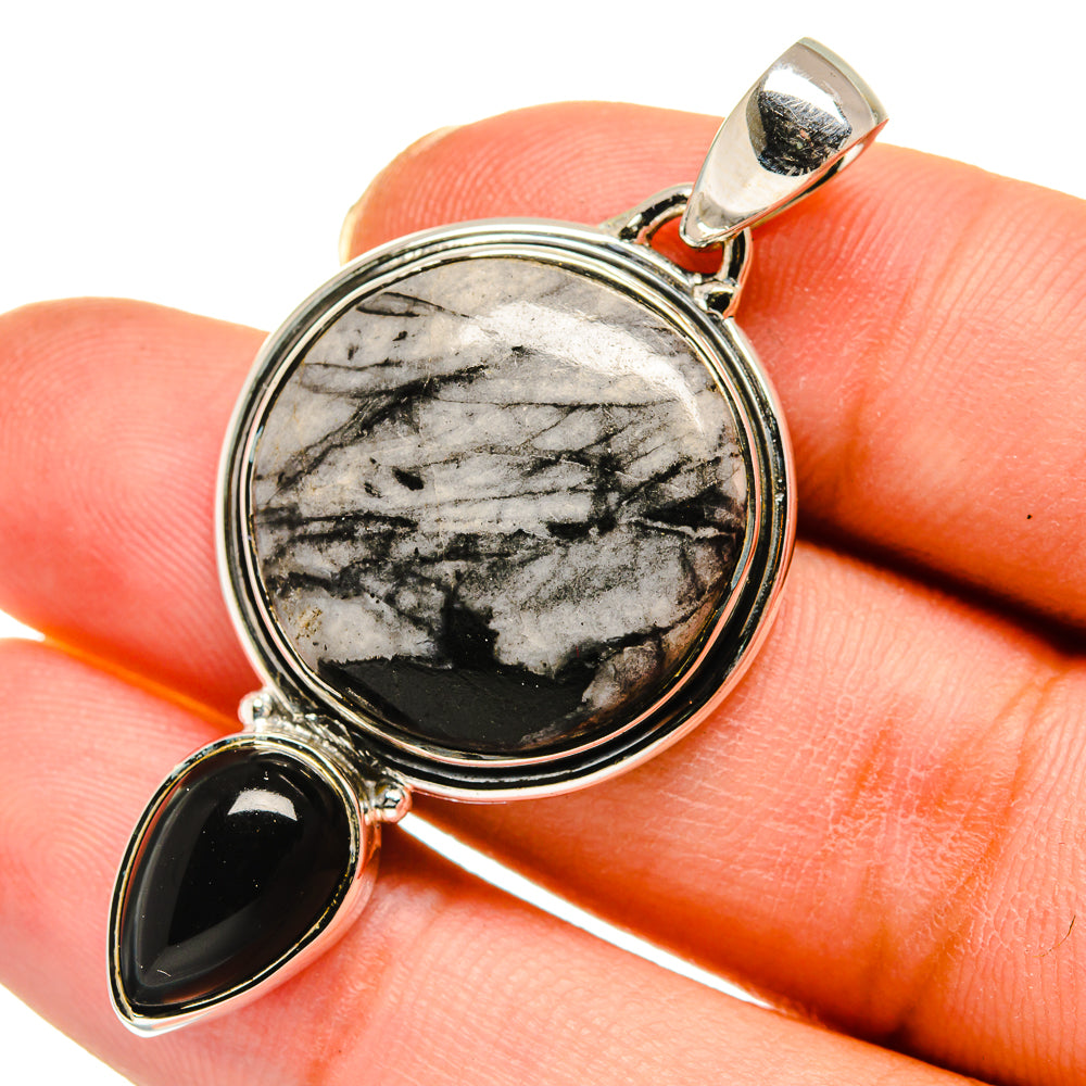 Pinolith Jasper Pendants handcrafted by Anasilvercos - PD11639