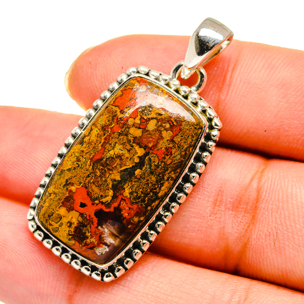Moroccan Agate Pendants handcrafted by Anasilvercos - PD11649