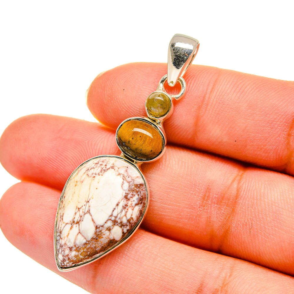 Peanut Wood Jasper Pendants handcrafted by Anasilvercos - PD11650