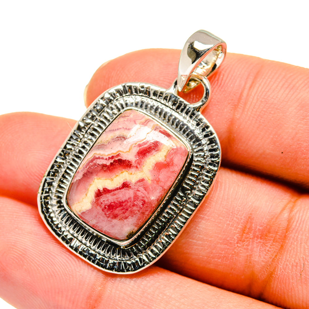 Rhodochrosite Pendants handcrafted by Anasilvercos - PD11651