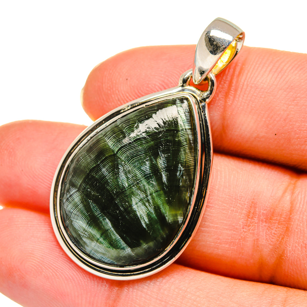 Seraphinite Pendants handcrafted by Anasilvercos - PD11659