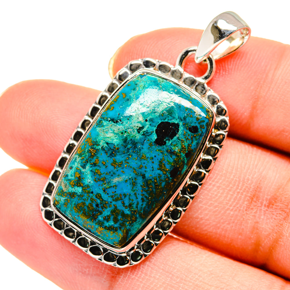 Chrysocolla Pendants handcrafted by Anasilvercos - PD11666