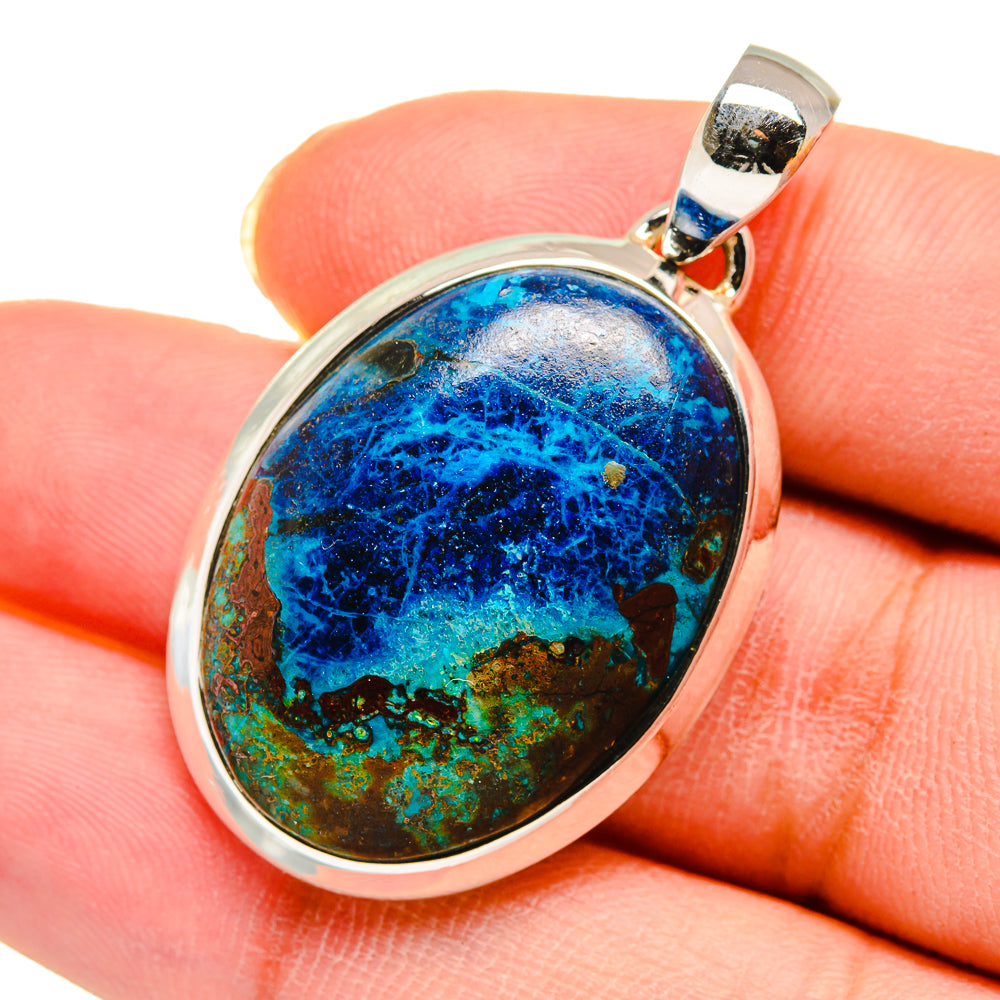 Chrysocolla Pendants handcrafted by Anasilvercos - PD11670