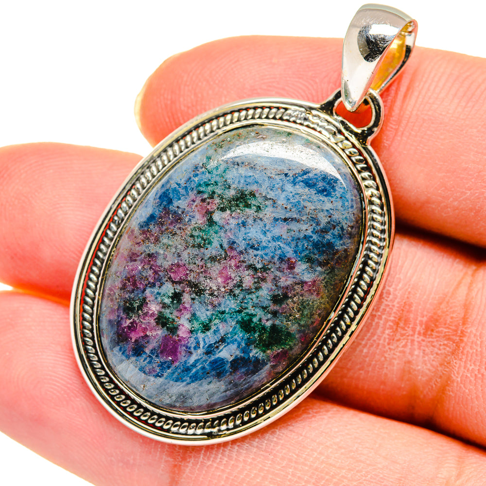 Ruby Fuchsite Pendants handcrafted by Anasilvercos - PD11673