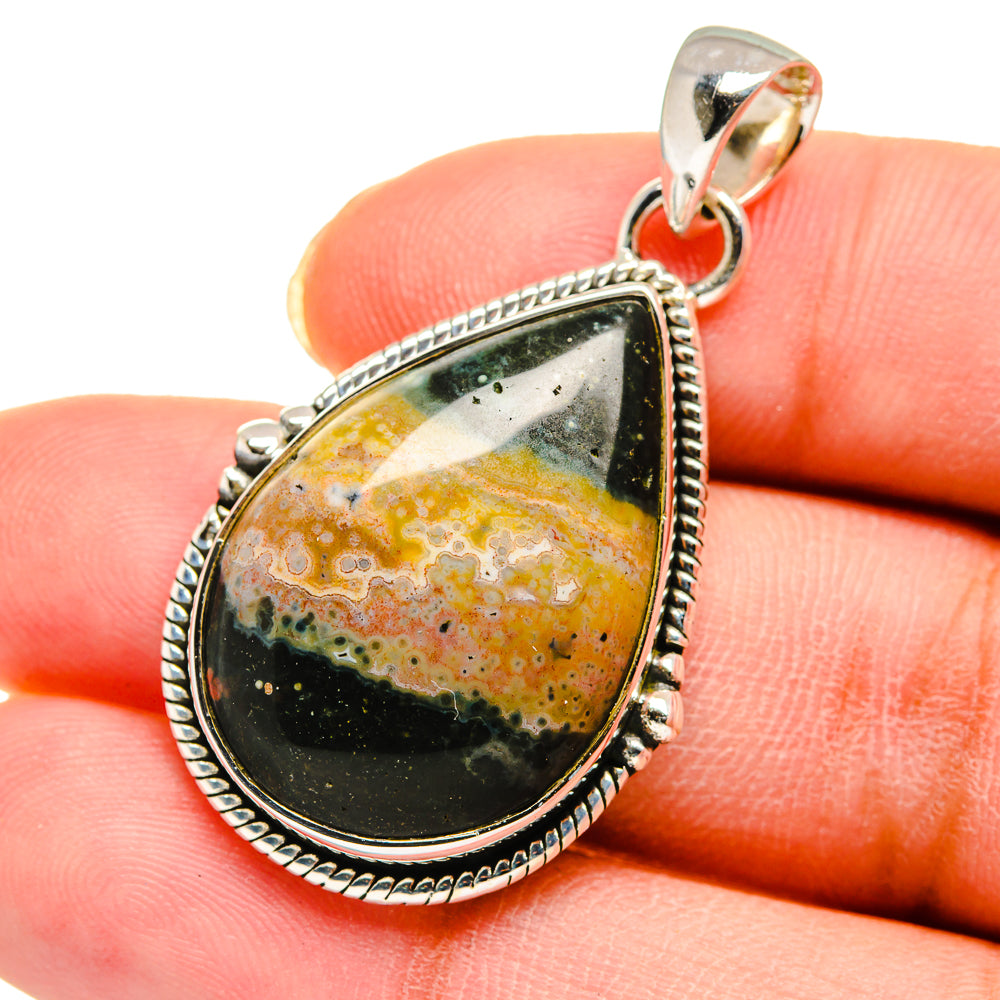Ocean Jasper Pendants handcrafted by Anasilvercos - PD11675