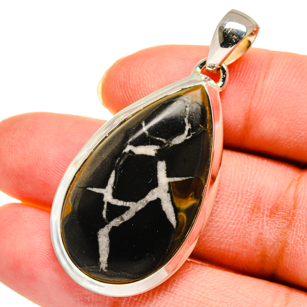 Septarian Geode Pendants handcrafted by Anasilvercos - PD11679