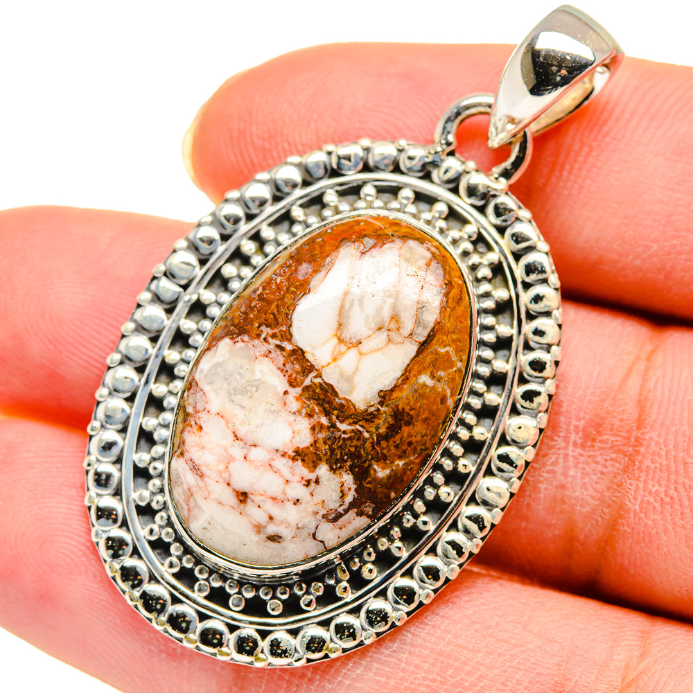 Peanut Wood Jasper Pendants handcrafted by Anasilvercos - PD11680