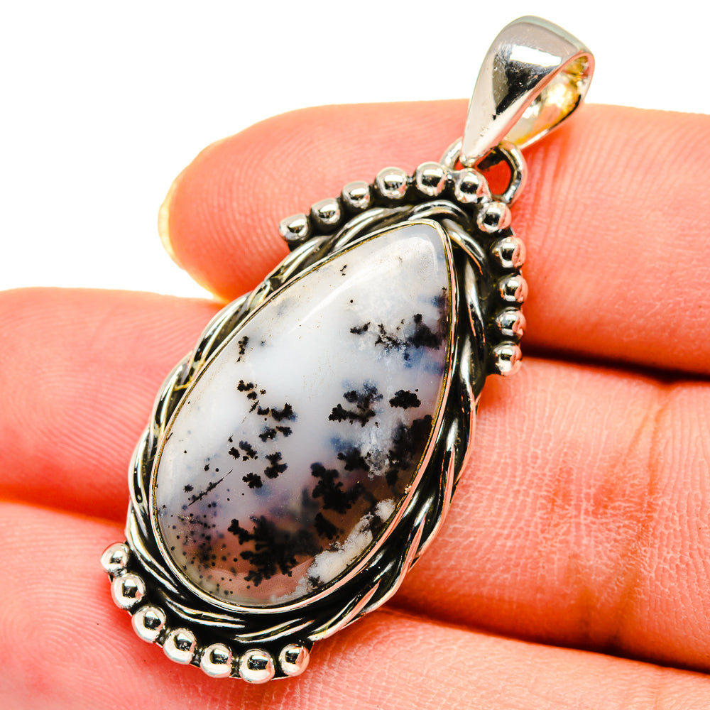 Dendritic Opal Pendants handcrafted by Anasilvercos - PD11684