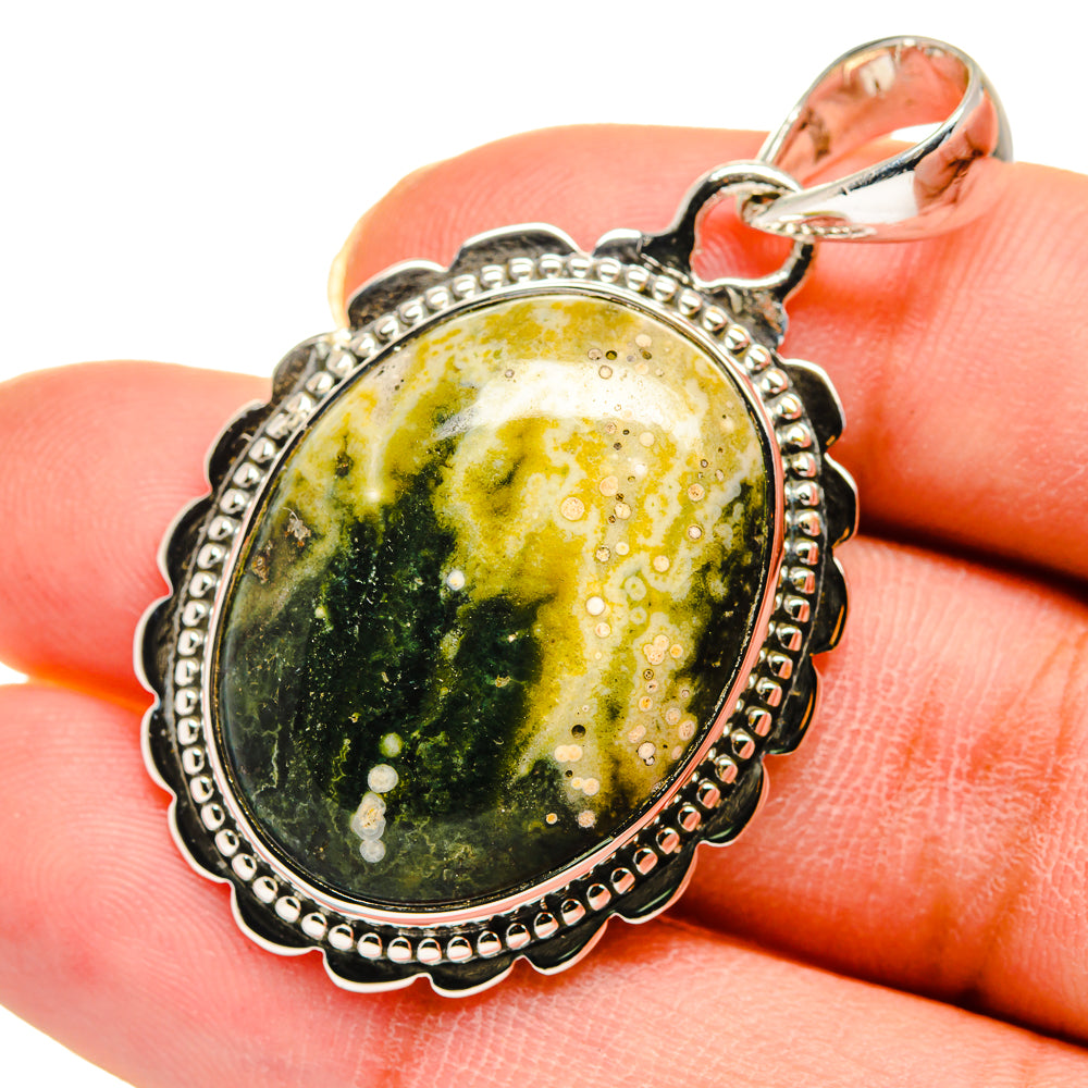 Ocean Jasper Pendants handcrafted by Anasilvercos - PD11686