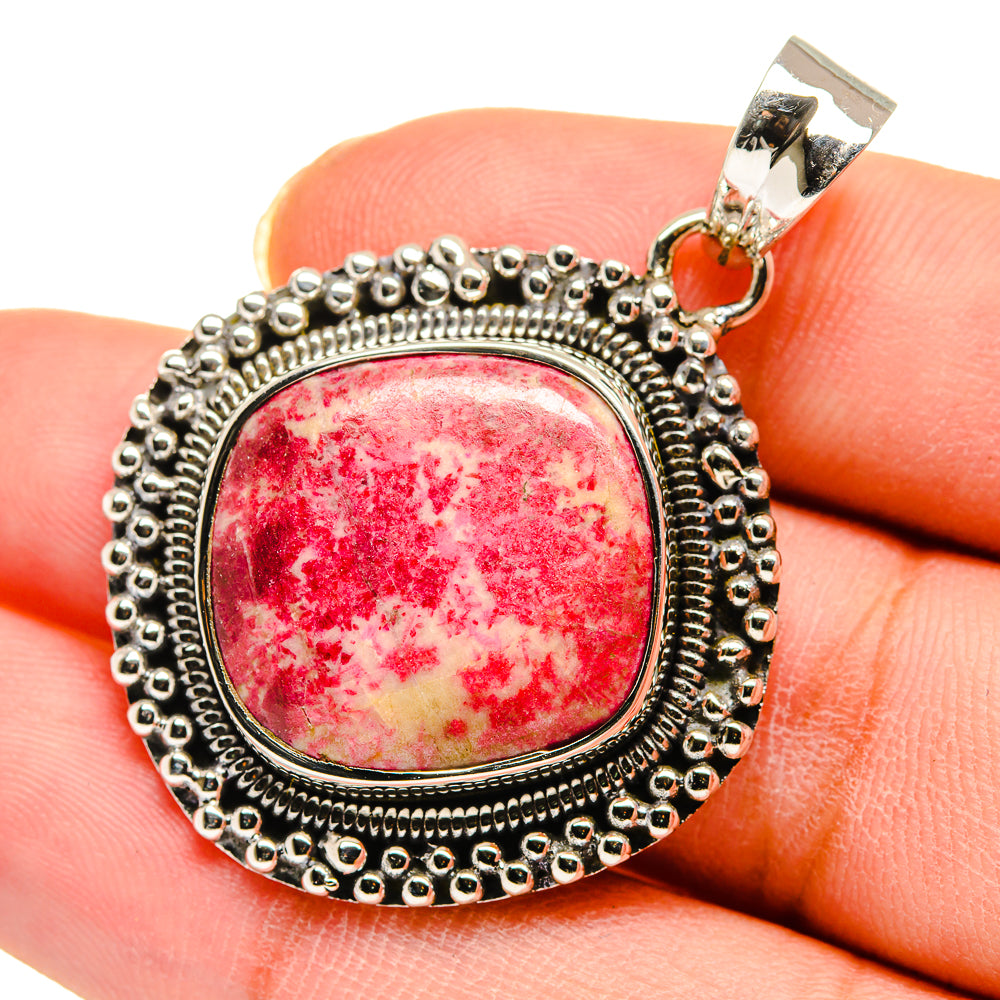Thulite Pendants handcrafted by Anasilvercos - PD11691