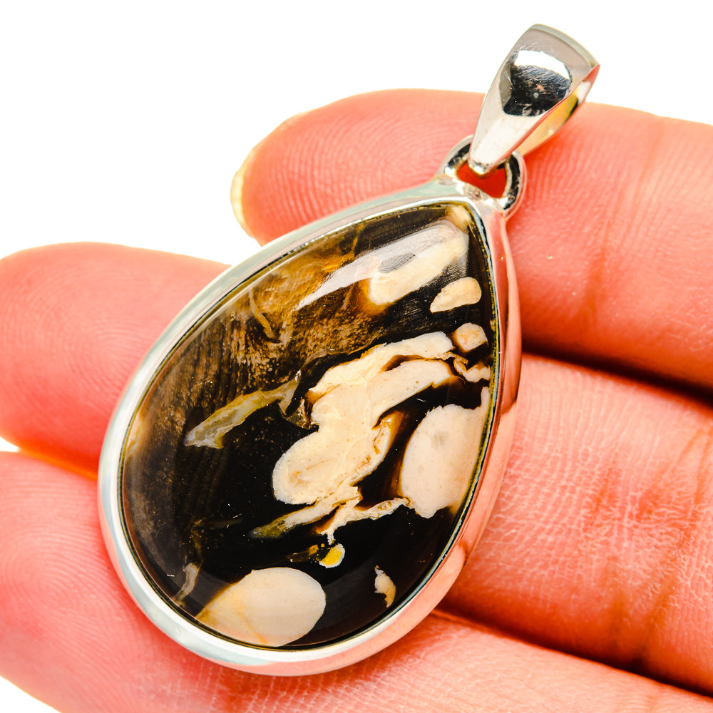 Peanut Wood Jasper Pendants handcrafted by Anasilvercos - PD11694