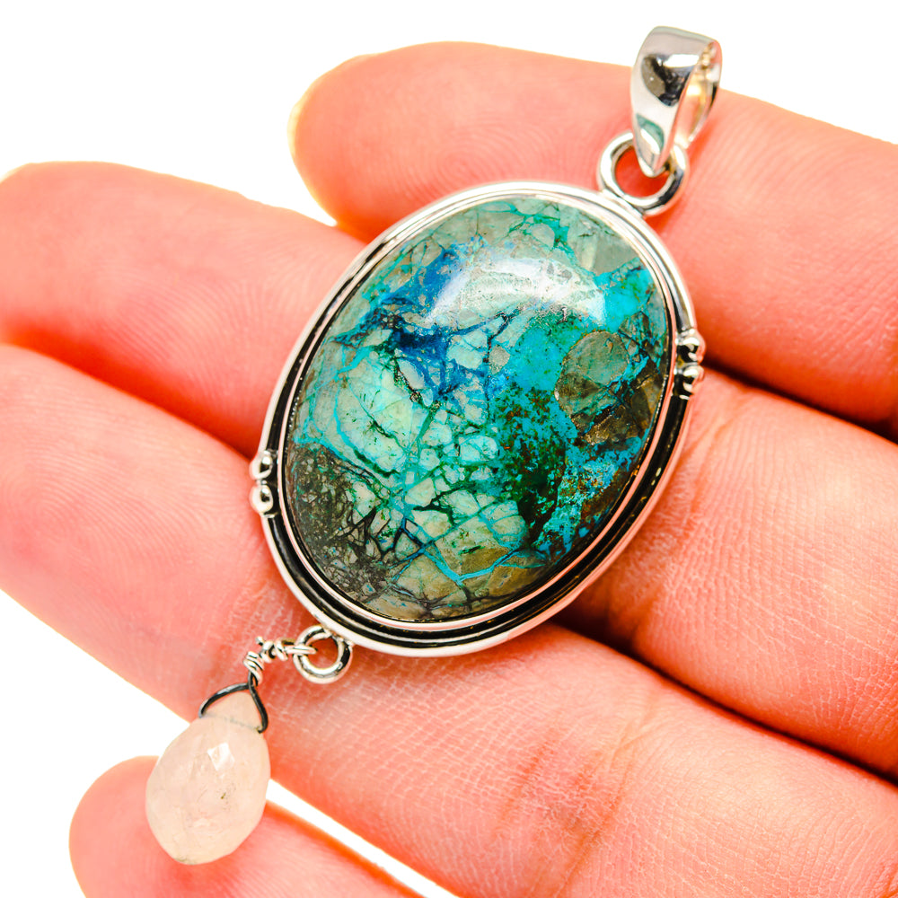 Chrysocolla Pendants handcrafted by Anasilvercos - PD11704