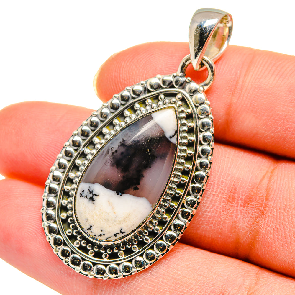 Dendritic Opal Pendants handcrafted by Anasilvercos - PD11705