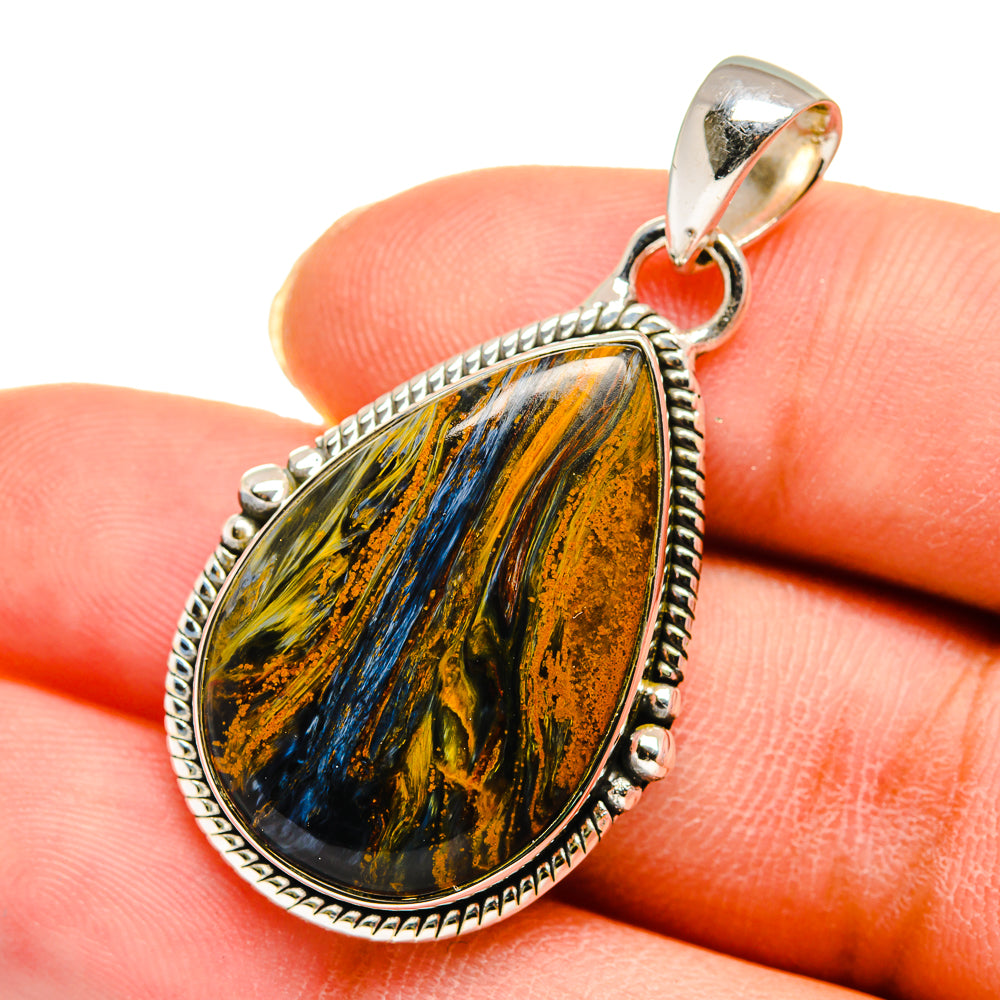 Golden Pietersite Pendants handcrafted by Anasilvercos - PD11707