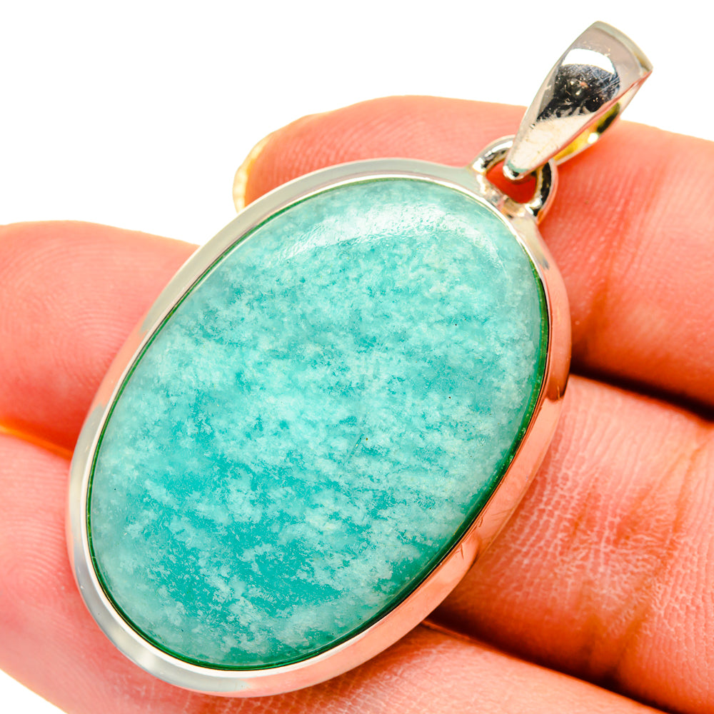 Amazonite Pendants handcrafted by Anasilvercos - PD11717