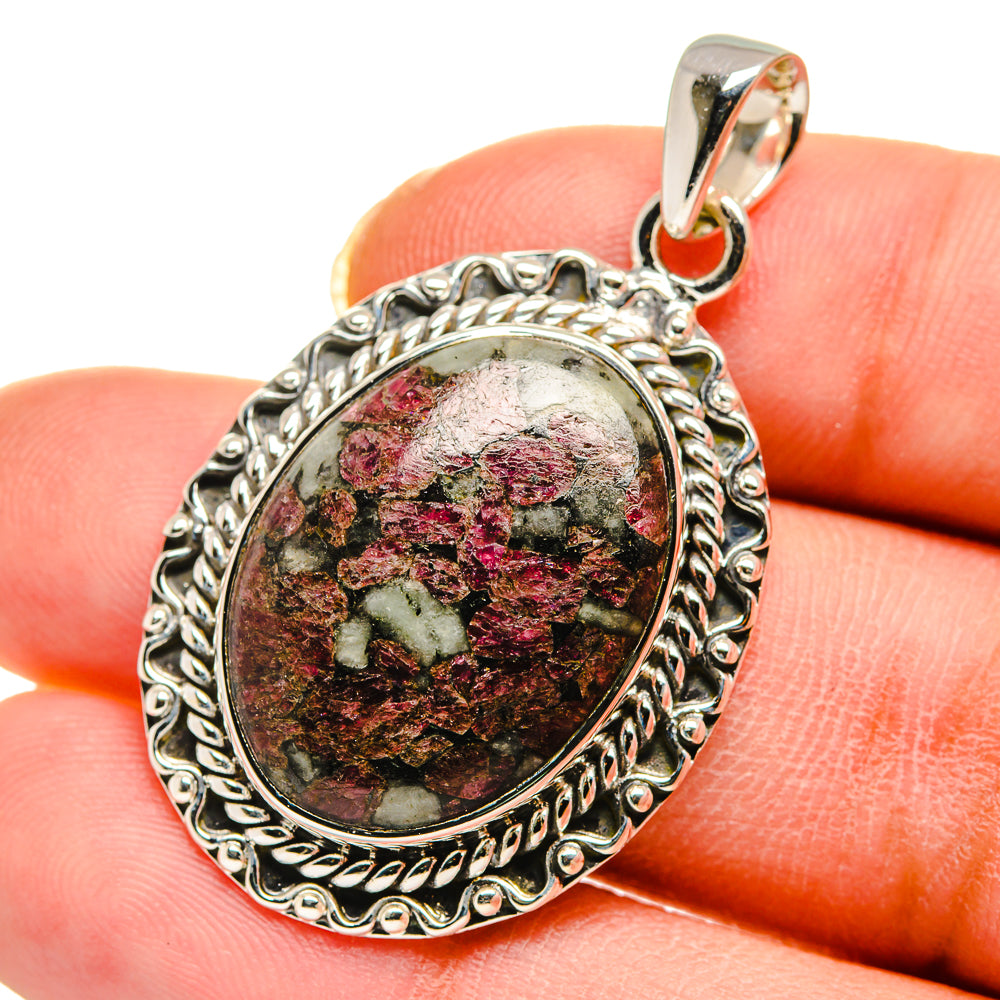 Russian Eudialyte Pendants handcrafted by Anasilvercos - PD11720