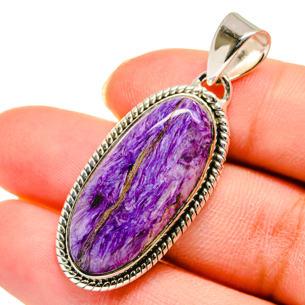Charoite Pendants handcrafted by Anasilvercos - PD11722