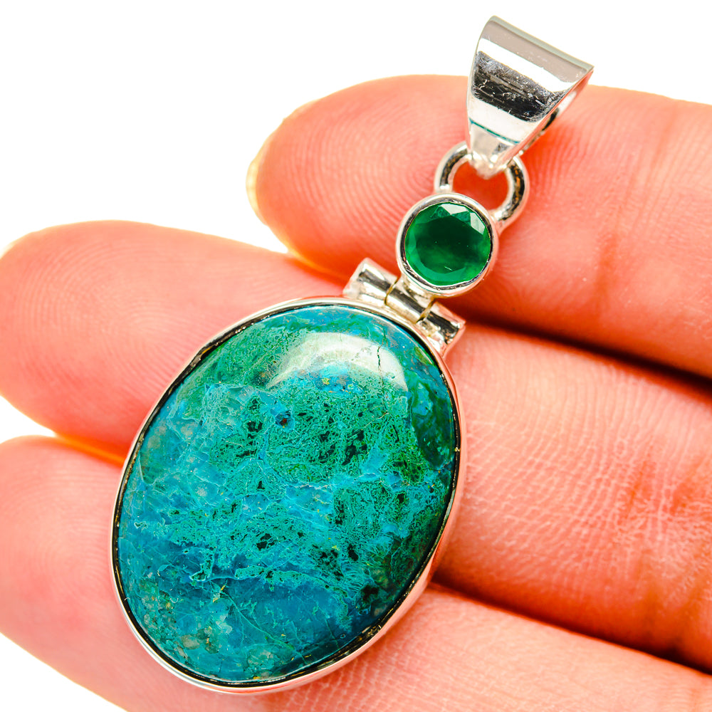 Chrysocolla Pendants handcrafted by Anasilvercos - PD11728