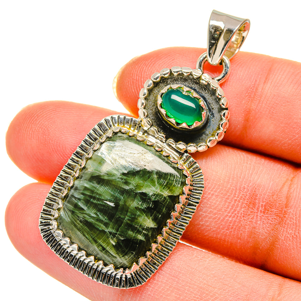 Seraphinite Pendants handcrafted by Anasilvercos - PD11734