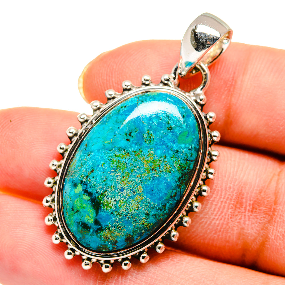 Chrysocolla Pendants handcrafted by Anasilvercos - PD11735