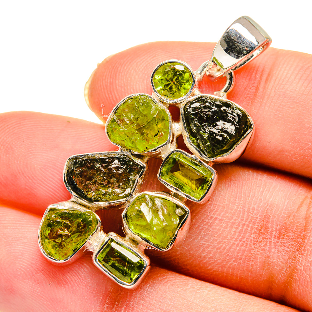 Peridot Pendants handcrafted by Anasilvercos - PD11740
