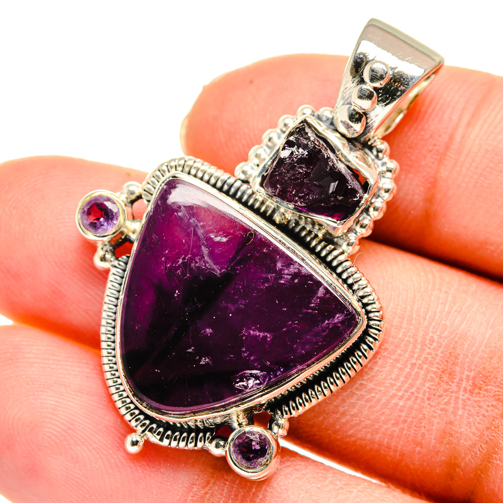 Amethyst Pendants handcrafted by Anasilvercos - PD11741