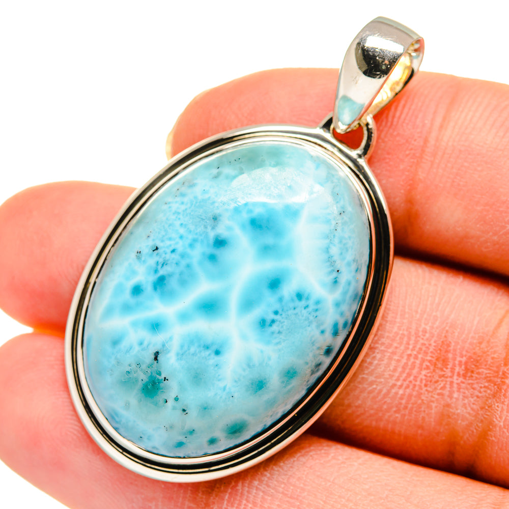 Larimar Pendants handcrafted by Anasilvercos - PD11743