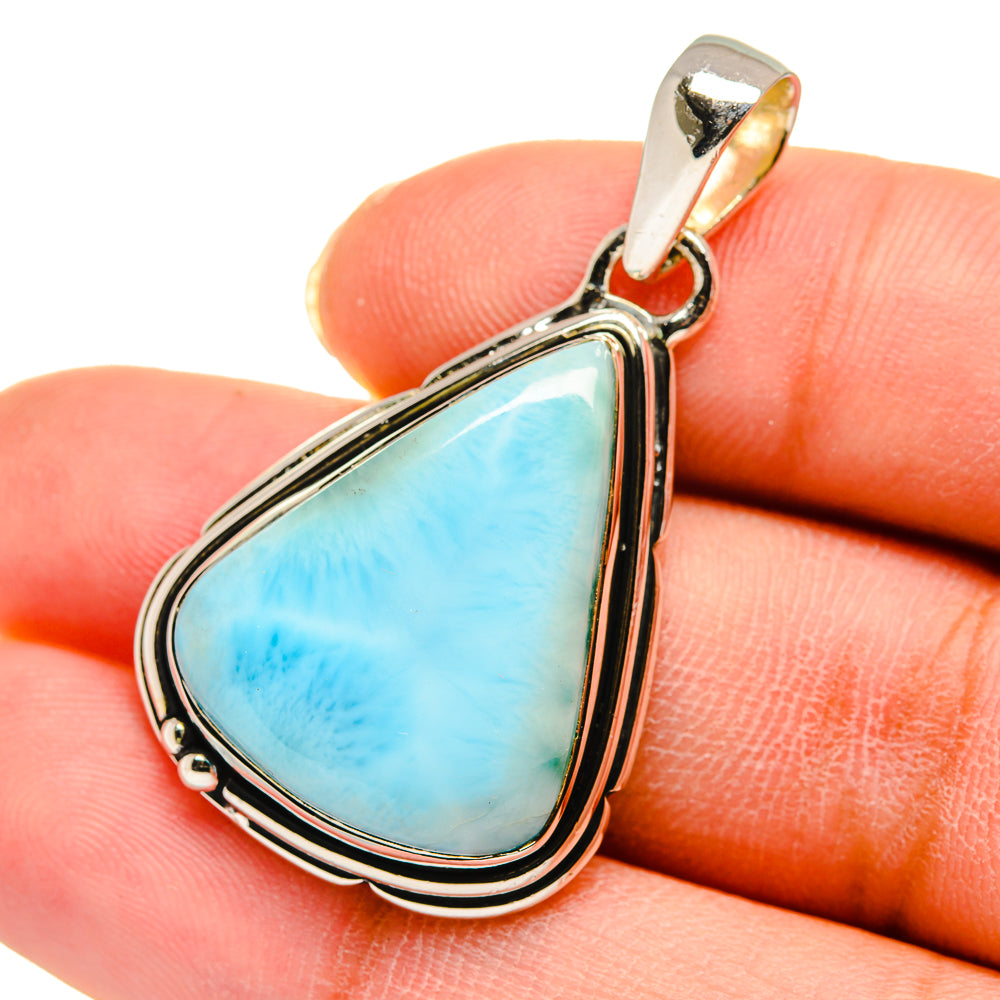 Larimar Pendants handcrafted by Anasilvercos - PD11744