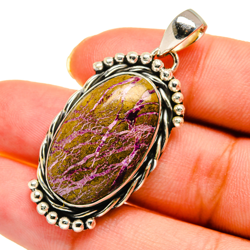 Stichtite Pendants handcrafted by Anasilvercos - PD11775