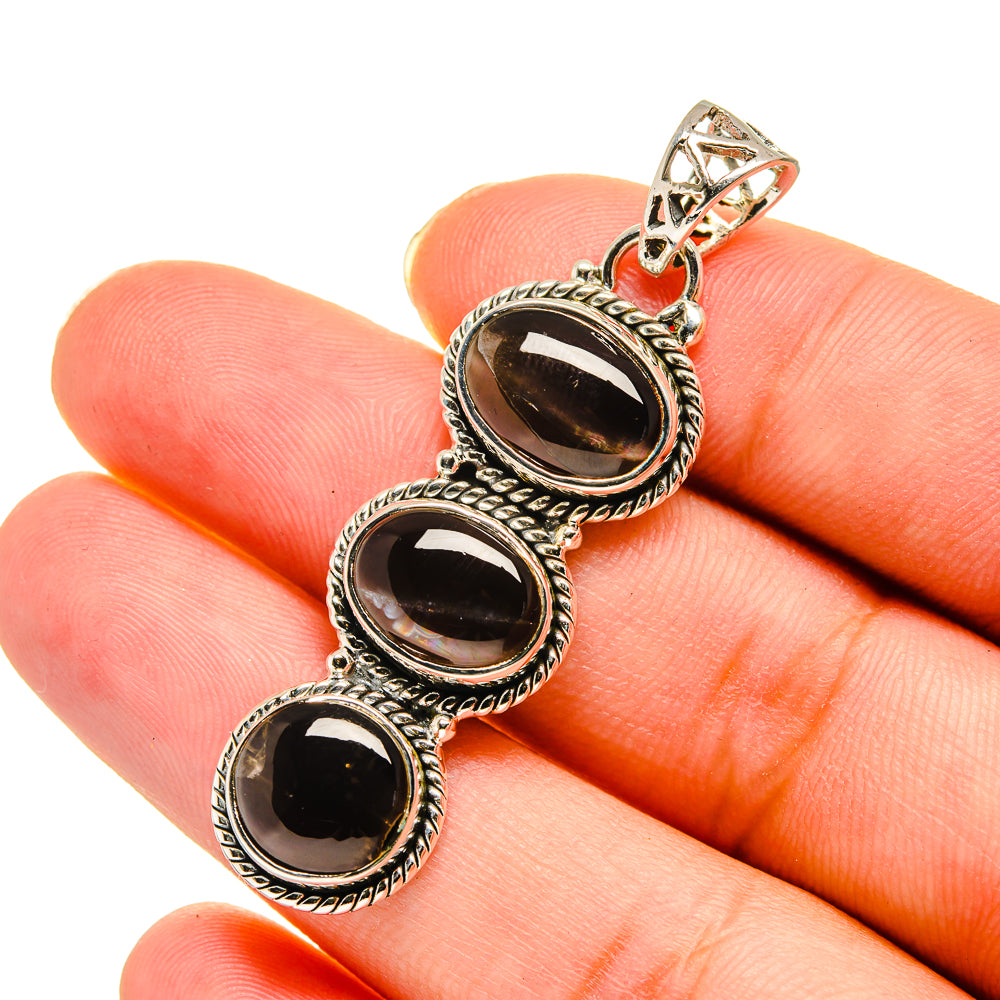Smoky Quartz Pendants handcrafted by Anasilvercos - PD11782