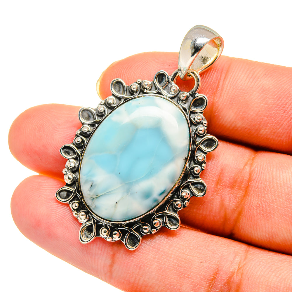 Larimar Pendants handcrafted by Anasilvercos - PD11791