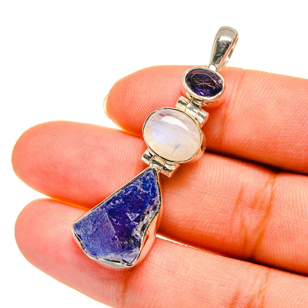 Tanzanite Pendants handcrafted by Anasilvercos - PD11793