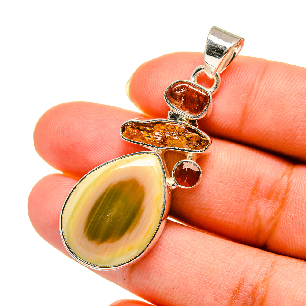 Willow Creek Jasper Pendants handcrafted by Anasilvercos - PD11794