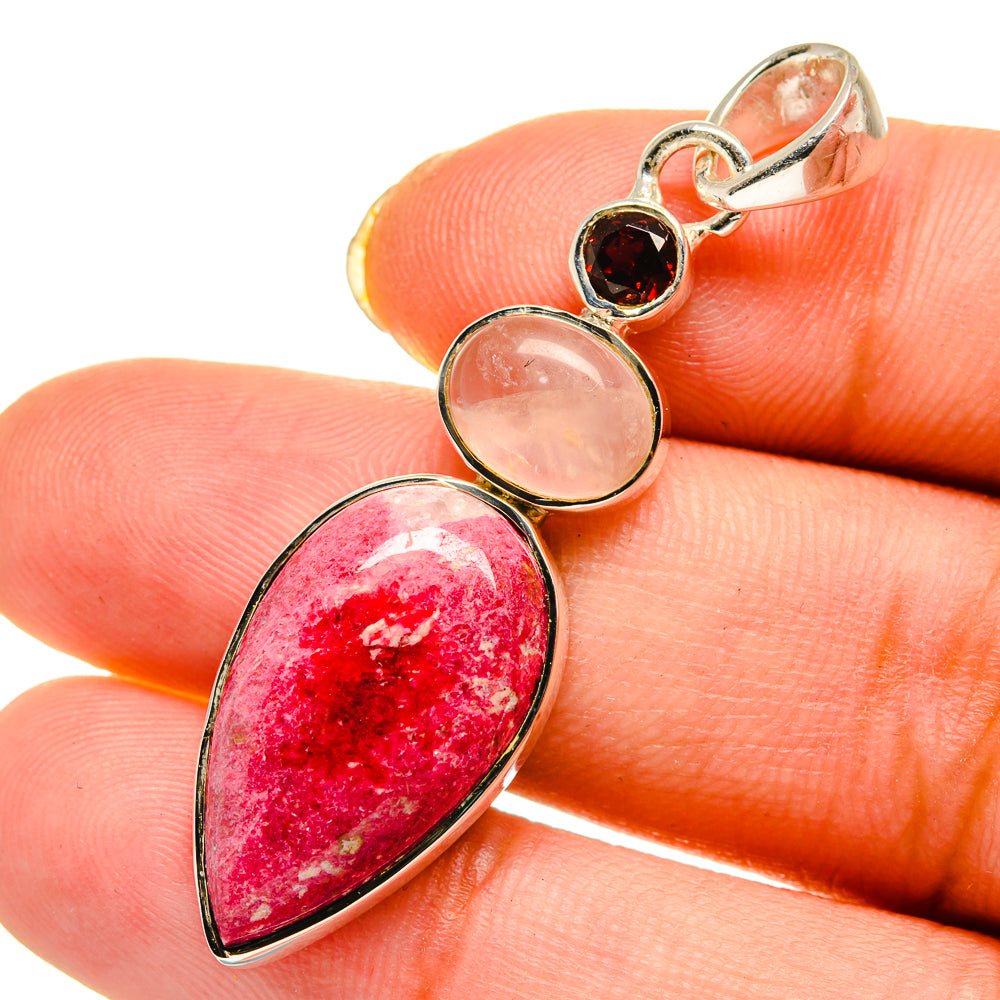 Thulite Pendants handcrafted by Anasilvercos - PD11806