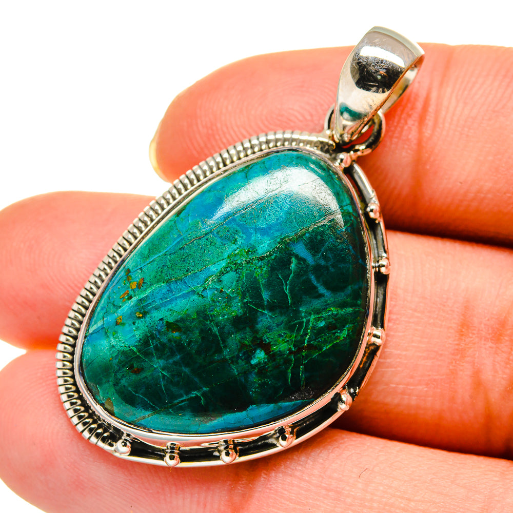 Chrysocolla Pendants handcrafted by Anasilvercos - PD11814