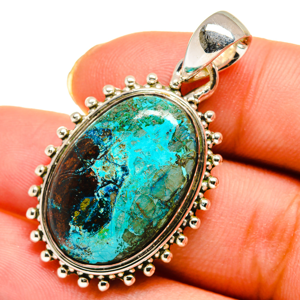 Chrysocolla Pendants handcrafted by Anasilvercos - PD11816