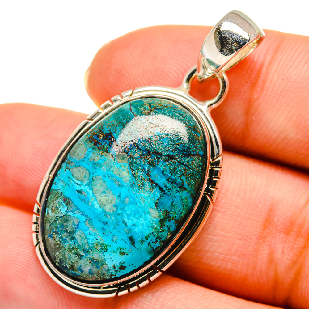 Chrysocolla Pendants handcrafted by Anasilvercos - PD11820